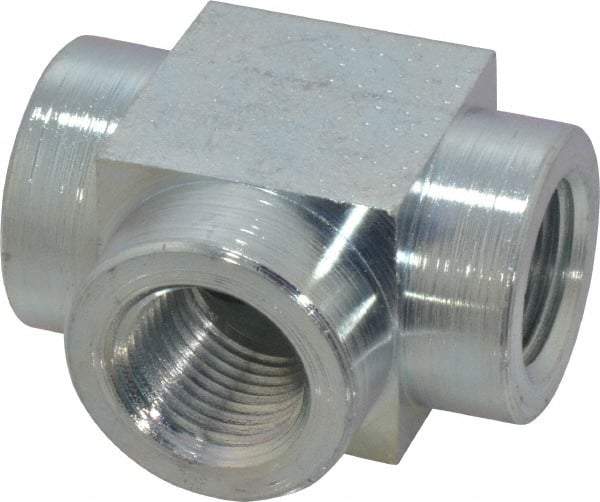 Enerpac - 3/8 NPTF Hydraulic Hose Tee - 10,000 psi - Apex Tool & Supply