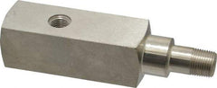 Enerpac - 10,000 psi Pressure Rating, Hydraulic Pressure Gage Adapter - 3/8 NPTF Male End, 3/8 NPTF Female End, 1/4 NPTF Guage Port - Apex Tool & Supply