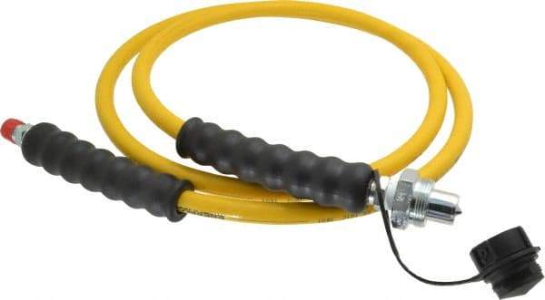 Enerpac - 1/4" Inside Diam x 1/4 NPT 6' Hydraulic Pump Hose - 10,000 psi, CH-604 Opposite End, Thermoplastic - Apex Tool & Supply