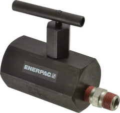 Enerpac - 3/8-18 Inlet Hydraulic Control Valve - 10,000 psi, 4" High x 2-1/4" Wide x 3-1/2" Long - Apex Tool & Supply