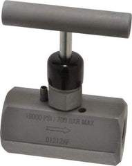 Enerpac - 3/8-18 Inlet Hydraulic Control Valve - 10,000 psi, 3-1/2" High x 1.87" Wide x 2.38" Long - Apex Tool & Supply