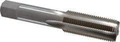 Interstate - 13/16-14 UNS 3B 4 Flute Bright Finish High Speed Steel Straight Flute Standard Hand Tap - Bottoming, Right Hand Thread, 4-15/32" OAL, H4 Limit, Oversize - Apex Tool & Supply