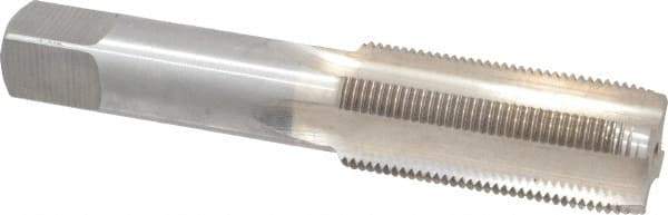 Interstate - 15/16-16 UNS 3B 4 Flute Bright Finish High Speed Steel Straight Flute Standard Hand Tap - Plug, Right Hand Thread, 4-29/32" OAL, H4 Limit, Oversize - Apex Tool & Supply