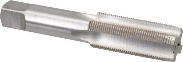 Interstate - 15/16-18 UNS 3B 4 Flute Bright Finish High Speed Steel Straight Flute Standard Hand Tap - Plug, Right Hand Thread, 4-29/32" OAL, H4 Limit, Oversize - Apex Tool & Supply