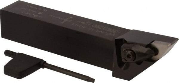Seco - DDJN, Right Hand Cut, 93° Lead Angle, 1" Shank Height x 1" Shank Width, Negative Rake Indexable Turning Toolholder - 6" OAL, DNMG 432 Insert Compatibility, Series Dual Clamp - Apex Tool & Supply
