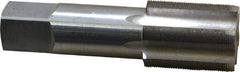Interstate - 1-3/16 - 32 UNS 3B 6 Flute Bright Finish High Speed Steel Straight Flute Standard Hand Tap - Plug, Right Hand Thread, 4" OAL, H4 Limit, Oversize - Apex Tool & Supply