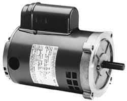 Marathon Electric - 2 Max hp, 3,450 Max RPM, Electric AC DC Motor - 115/208-230 V Input, Single Phase, 56C Frame, 0.62" Shaft Diam - Apex Tool & Supply