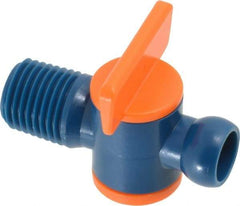 Loc-Line - 10 Piece, 1/4" ID Coolant Hose NPT Valve - Male to Female Connection, Acetal Copolymer Body, 1/4 NPT, Use with Loc-Line Modular Hose Systems - Apex Tool & Supply