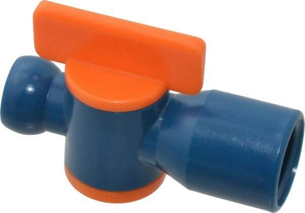 Loc-Line - 10 Piece, 1/4" ID Coolant Hose NPT Valve - Female to Female Connection, Acetal Copolymer Body, 1/4 NPT, Use with Loc-Line Modular Hose Systems - Apex Tool & Supply