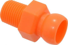 Loc-Line - 50 Piece, 1/4" Hose ID, Male to Female Coolant Hose Connector - 1/8" NPT, For Loc-Line Modular Hose Systems - Apex Tool & Supply