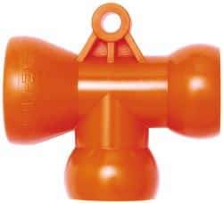 Loc-Line - 1/2" Hose Inside Diam, Coolant Hose T-Fitting - For Use with Loc-Line Modular Hose System, 20 Pieces - Apex Tool & Supply