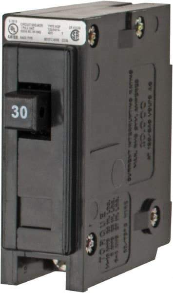 Eaton Cutler-Hammer - 30 Amp, 120/240 VAC, 24 VDC, 48 VDC, 80 VDC, 1 Pole, Plug In Miniature Circuit Breaker - Thermal Magnetic Trip, 14-4 AWG, 2-3/8 Inch Deep x 2-15/16 Inch High x 1 Inch Wide - Apex Tool & Supply