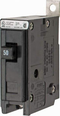 Eaton Cutler-Hammer - 50 Amp, 120/240 VAC, 24 VDC, 48 VDC, 80 VDC, 1 Pole, Bolt On Miniature Circuit Breaker - Thermal Magnetic Trip, 14-4 AWG, 2-3/8 Inch Deep x 2-15/16 Inch High x 1 Inch Wide - Apex Tool & Supply
