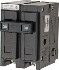 Eaton Cutler-Hammer - 30 Amp, 120/240 VAC, 24 VDC, 48 VDC, 80 VDC, 2 Pole, Plug In Miniature Circuit Breaker - Thermal Magnetic Trip, 14-4 AWG, 2-3/8 Inch Deep x 2-15/16 Inch High x 2 Inch Wide - Apex Tool & Supply