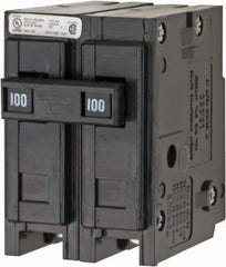 Eaton Cutler-Hammer - 100 Amp, 120/240 VAC, 24 VDC, 48 VDC, 80 VDC, 2 Pole, Plug In Miniature Circuit Breaker - Thermal Magnetic Trip, 8-1/0 AWG, 2-3/8 Inch Deep x 2-15/16 Inch High x 2 Inch Wide - Apex Tool & Supply