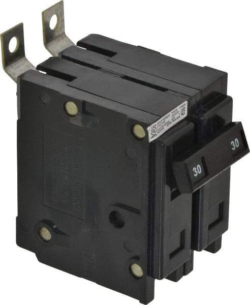 Eaton Cutler-Hammer - 30 Amp, 120/240 VAC, 2 Pole, Bolt On Miniature Circuit Breaker - Thermal Magnetic Trip, 14-4 AWG, 2-3/8 Inch Deep x 2-15/16 Inch High x 2 Inch Wide - Apex Tool & Supply