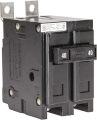 Eaton Cutler-Hammer - 40 Amp, 120/240 VAC, 24 VDC, 48 VDC, 80 VDC, 2 Pole, Bolt On Miniature Circuit Breaker - Thermal Magnetic Trip, 14-4 AWG, 2-3/8 Inch Deep x 2-15/16 Inch High x 2 Inch Wide - Apex Tool & Supply