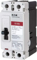 Eaton Cutler-Hammer - 125 Amp, 125 VDC, 240 VAC, 2 Pole, Molded Case Circuit Breaker - Thermal Magnetic Trip, 65 kA at 240 VAC Breaking Capacity, 4-4/0 AWG, 3-3/8 Inch Deep x 6 Inch High x 2-3/4 Inch Wide - Apex Tool & Supply