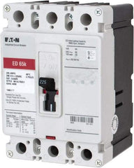 Eaton Cutler-Hammer - 225 Amp, 125 VDC, 240 VAC, 3 Pole, Molded Case Circuit Breaker - Thermal Magnetic Trip, 65 kA at 240 VAC Breaking Capacity, 4-4/0 AWG, 3-3/8 Inch Deep x 6 Inch High x 4-1/8 Inch Wide - Apex Tool & Supply