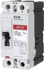 Eaton Cutler-Hammer - 60 Amp, 250 VDC, 480 VAC, 2 Pole, Molded Case Circuit Breaker - Thermal Magnetic Trip, 18 kA at 240 VAC Breaking Capacity, 14-1/0 AWG, 3-3/8 Inch Deep x 6 Inch High x 2-3/4 Inch Wide - Apex Tool & Supply