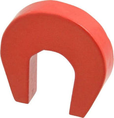 Eclipse - 1-1/8" Overall Width, 1/4" Deep, 1-1/8" High, 6-1/2 Lb Average Pull Force, Alnico Horseshoe Magnet - 13/64" Gap Width, 47/64" Pole Width, Grade 5 Alnico - Apex Tool & Supply