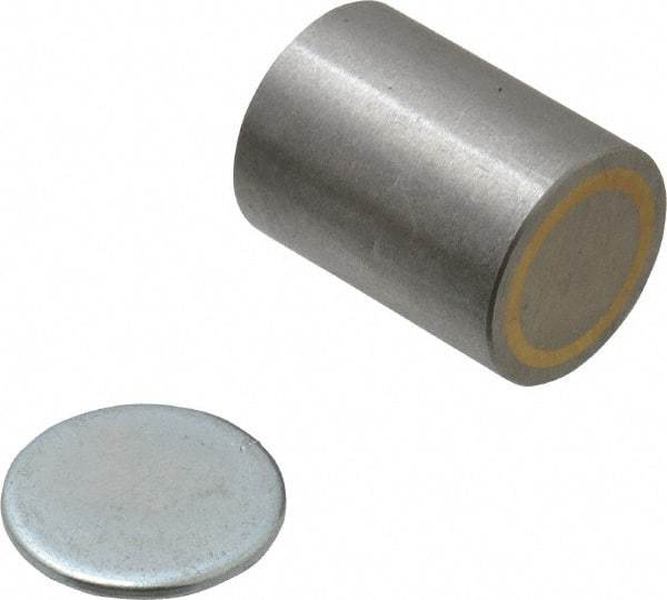 Eclipse - 3/4" Diam, 10-24 Thread, 4.7 Lb Average Pull Force, Alnico Pot Magnets - 220°C Max Operating Temp, 1" High - Apex Tool & Supply