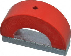 Eclipse - 3" Overall Width, 3/4" Deep, 2-1/2" High, 60 Lb Average Pull Force, Alnico Horseshoe Magnet - 1" Gap Width, 2-1/2" Pole Width, Grade 5 Alnico - Apex Tool & Supply