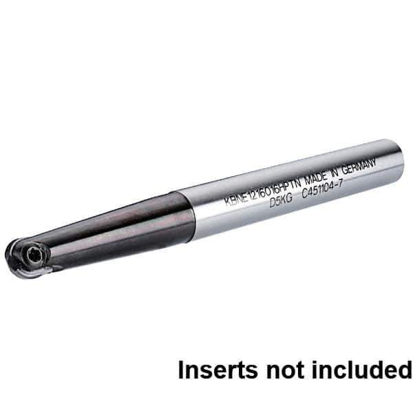 Kennametal - 3/4" Cut Diam, 1" Shank Diam, 7.48" OAL, Indexable Ball Nose End Mill - Apex Tool & Supply