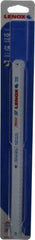 Lenox - 10" Long, 24 Teeth per Inch, Bi-Metal Hand Hacksaw Blade - Toothed Edge, 1/2" Wide x 0.023" Thick, Flexible - Apex Tool & Supply