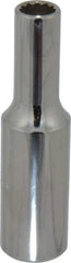 Proto - 3/8", 1/2" Drive, Deep Hand Socket - 12 Points, 3-1/4" OAL, Chrome Finish - Apex Tool & Supply