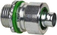 Cooper Crouse-Hinds - 3/8" Trade, Steel Threaded Straight Liquidtight Conduit Connector - Noninsulated - Apex Tool & Supply