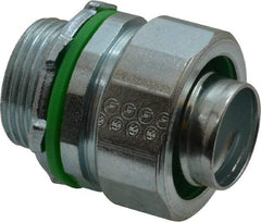 Cooper Crouse-Hinds - 3/4" Trade, Steel Threaded Straight Liquidtight Conduit Connector - Noninsulated - Apex Tool & Supply