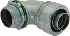 Cooper Crouse-Hinds - 3/4" Trade, Malleable Iron Threaded Angled Liquidtight Conduit Connector - Noninsulated - Apex Tool & Supply