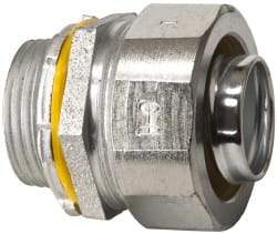 Cooper Crouse-Hinds - 1" Trade, Malleable Iron Threaded Straight Liquidtight Conduit Connector - Noninsulated - Apex Tool & Supply