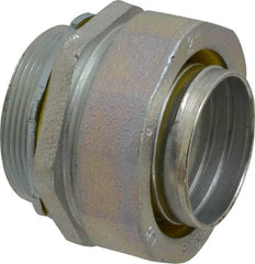 Cooper Crouse-Hinds - 2" Trade, Malleable Iron Threaded Straight Liquidtight Conduit Connector - Noninsulated - Apex Tool & Supply