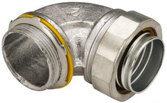 Cooper Crouse-Hinds - 2" Trade, Malleable Iron Threaded Angled Liquidtight Conduit Connector - Noninsulated - Apex Tool & Supply