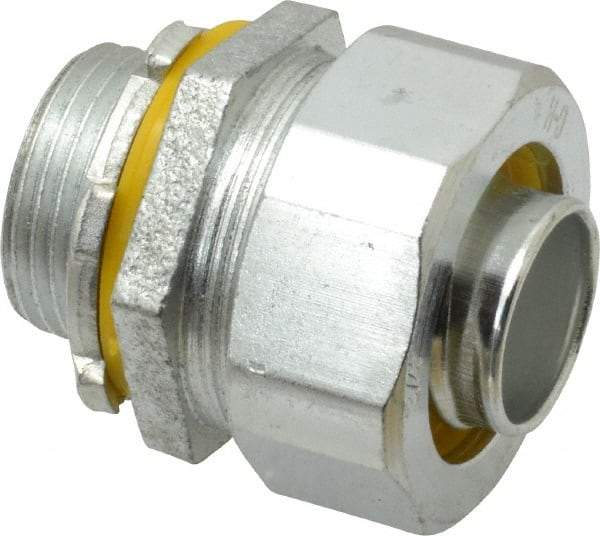 Cooper Crouse-Hinds - 3/4" Trade, Malleable Iron Threaded Straight Liquidtight Conduit Connector - Noninsulated - Apex Tool & Supply