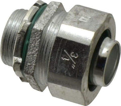 Cooper Crouse-Hinds - 3/4" Trade, Malleable Iron Threaded Straight Liquidtight Conduit Connector - Noninsulated - Apex Tool & Supply