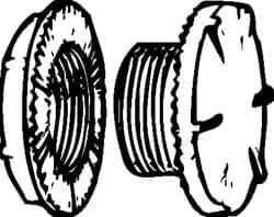 Cooper Crouse-Hinds - 1/2" Trade, Stainless Steel Threaded Rigid/Intermediate (IMC) Conduit Plug - Noninsulated - Apex Tool & Supply