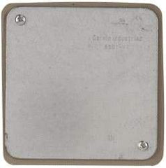 Cooper Crouse-Hinds - Electrical Outlet Box Steel Square Cover - Includes Captive Screw - Apex Tool & Supply