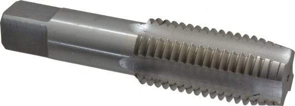 Interstate - 1-3/8 - 6 UNC 3B 4 Flute Bright Finish High Speed Steel Straight Flute Standard Hand Tap - Plug, Left Hand Thread, 6-1/16" OAL, H4 Limit, Oversize - Apex Tool & Supply