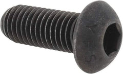 Value Collection - M12x1.75 Metric Coarse Hex Socket Drive, Button Screw - Grade 12.9 Alloy Steel, Black Oxide Finish, Fully Threaded, 30mm Length Under Head - Apex Tool & Supply