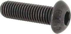 Value Collection - M12x1.75 Metric Coarse Hex Socket Drive, Button Screw - Grade 12.9 Alloy Steel, Black Oxide Finish, Fully Threaded, 40mm Length Under Head - Apex Tool & Supply