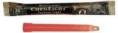 Cyalume - 10 Piece High Intensity Red Chemical Lightstick - 6 Inch Long, 30 Minutes Illumination Time, Nonflammable, Nontoxic and Waterproof, Snap and Shake Activation Method - Apex Tool & Supply