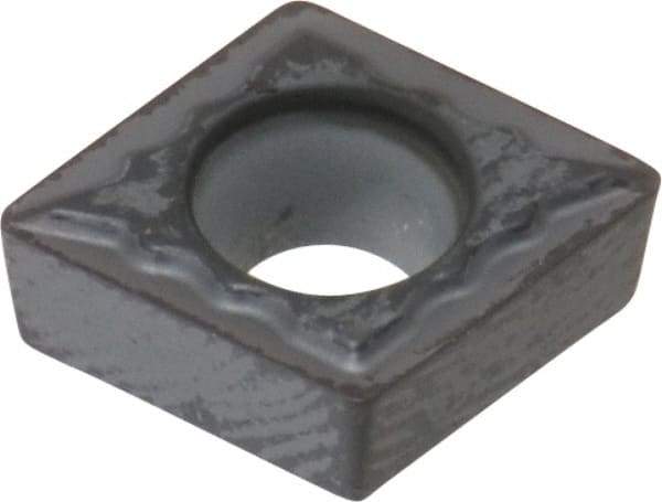 Kennametal - CCMT21.51 UF Grade KC5010 Carbide Turning Insert - TiAlN Finish, 80° Diamond, 1/4" Inscr Circle, 3/32" Thick, 1/64" Corner Radius - Apex Tool & Supply