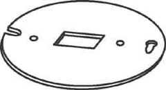 Cooper Crouse-Hinds - Electrical Outlet Box Steel Octagon Box Cover - Apex Tool & Supply