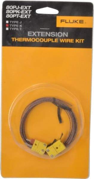 Fluke - Electrical Test Equipment Extension Wire Kit - Use with K-Type Thermometers - Apex Tool & Supply