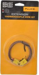 Fluke - Electrical Test Equipment Extension Wire Kit - Use with K-Type Thermometers - Apex Tool & Supply