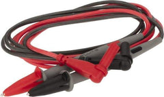 Fluke - Black/Red Electrical Test Equipment Leads - Use with Digital Multimeters - Apex Tool & Supply