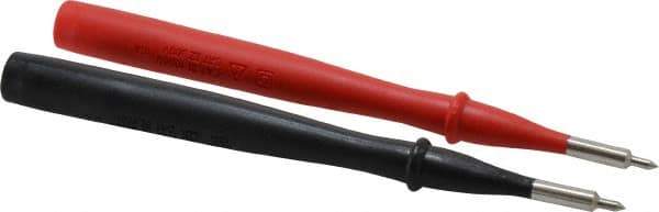 Fluke - Black/Red Electrical Test Equipment Probe - Use with IEC Electrical Wall Outlets - Apex Tool & Supply